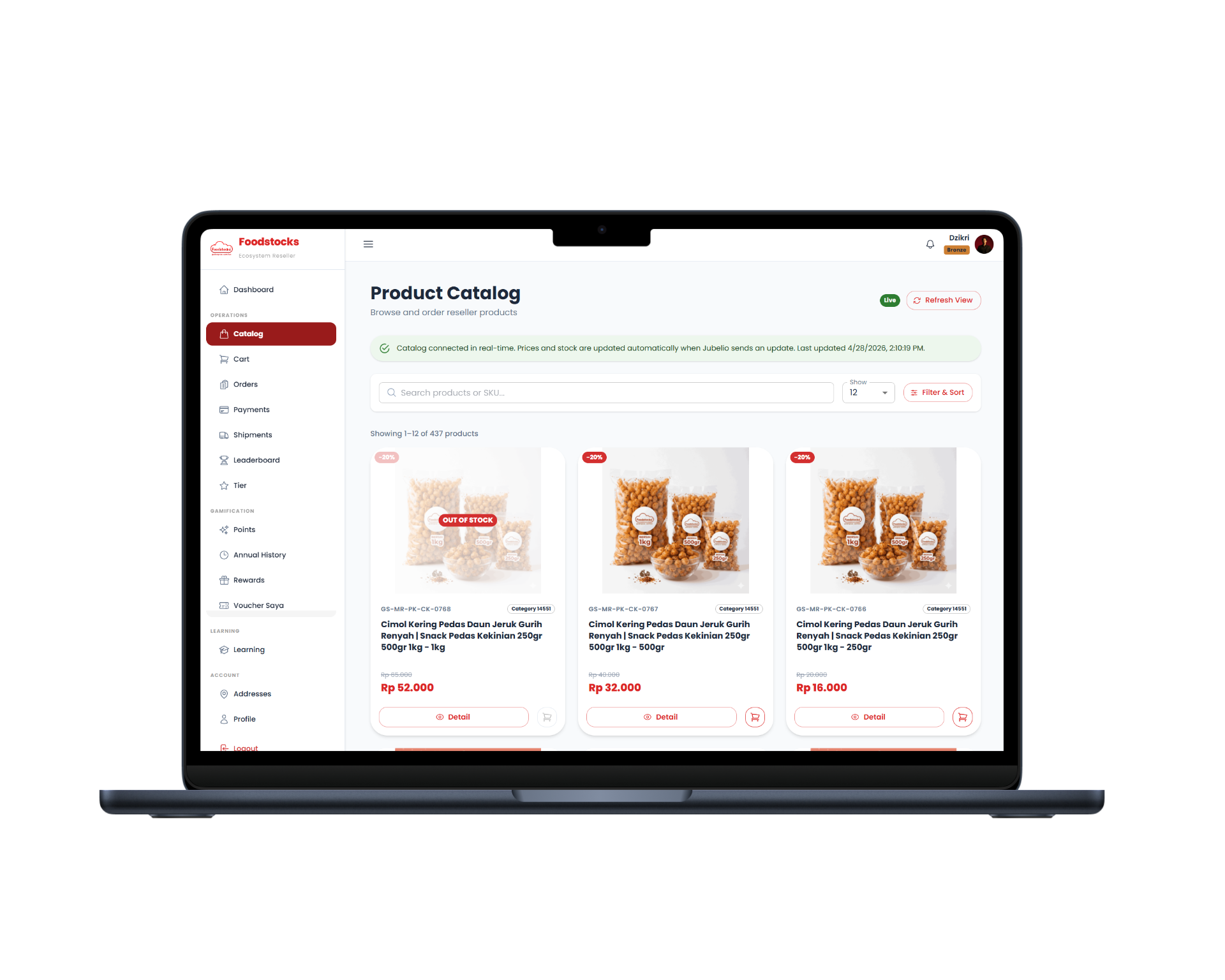 Portal Reseller Screenshot