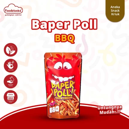 Cekelin - Bapper Poll Cemilan Basreng Rasa BBQ 50gr