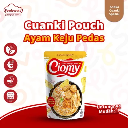 Ciomy - Cuanki Pouch Rasa Ayam Pedas Kuah Keju